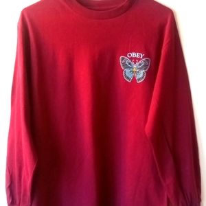 Men's t-shirt by OBEY. Long tee's